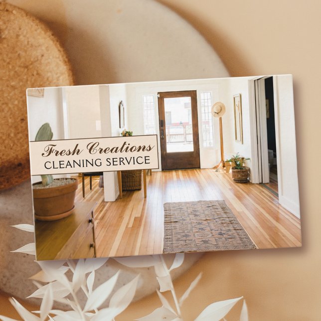 Beruflich Saubere Zuhause - Innenreinigung Visitenkarte (Von Creator hochgeladen)
