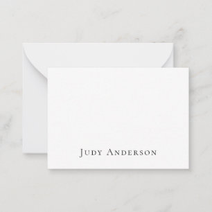Beruflich Schlicht modern elegant Ihr Name Mitteilungskarte