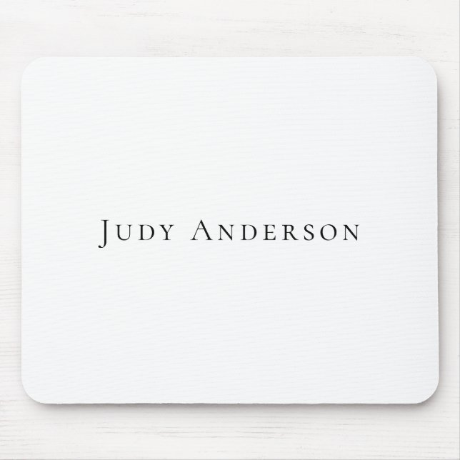 Beruflich Schlicht modern elegant Ihr Name Mousepad (Vorne)