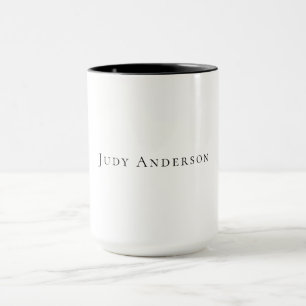 Beruflich Schlicht modern elegant Ihr Name Tasse