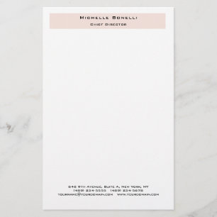 Beruflich Schlicht modern Minimalistisch Briefpapier