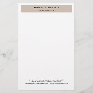 Beruflich Schlicht modern Minimalistisch Briefpapier