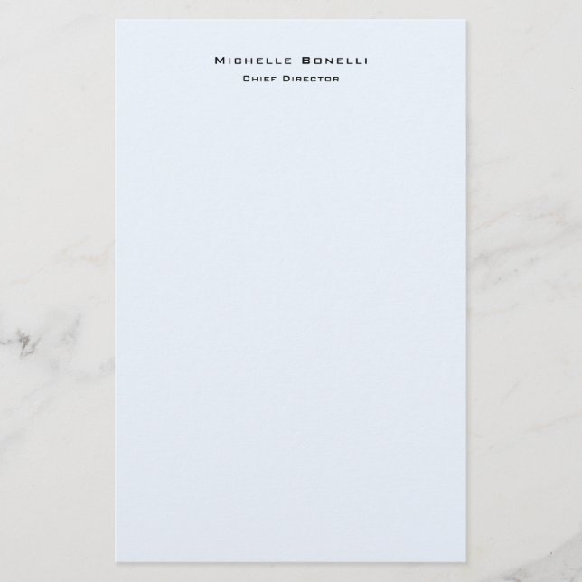 Beruflich Schlichte Moderne Minimalistische Alice  Briefpapier (Vorderseite)