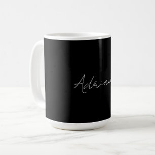 Beruflich schwarz fügen Sie Ihrem Namen Handschrif Kaffeetasse