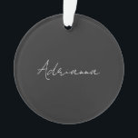 Beruflich schwarz fügen Sie Ihrem Namen Handschrif Ornament<br><div class="desc">Diese Vorlage kann an alle persönlichen Beruf angepasst werden.</div>