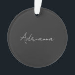 Beruflich schwarz fügen Sie Ihrem Namen Handschrif Ornament<br><div class="desc">Diese Vorlage kann an alle persönlichen Beruf angepasst werden.</div>