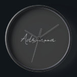 Beruflich schwarz fügen Sie Ihrem Namen Handschrif Uhr<br><div class="desc">Diese Vorlage kann an alle persönlichen Beruf angepasst werden.</div>