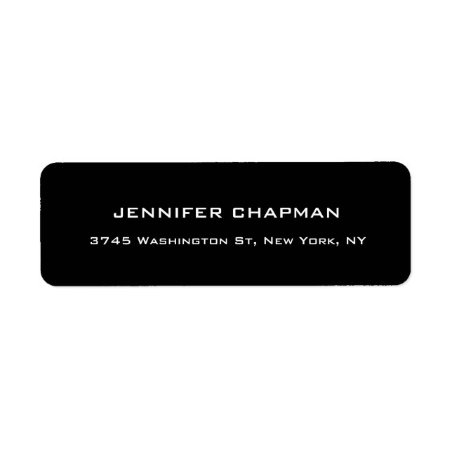 Beruflich Schwarz Modernes Schlichtes Elegantes Mi (Vorne)