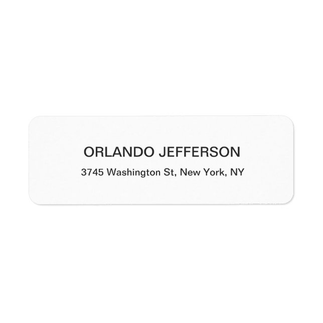 Beruflich Schwarz & Weiß Modernes Schlichtes Elega (Vorne)