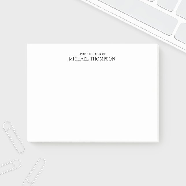 Beruflich Schwarz/Weiß Post-it Klebezettel (Von Creator hochgeladen)