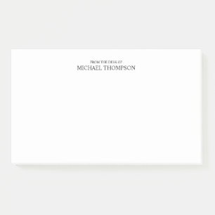 Beruflich Schwarz/Weiß Post-it Klebezettel