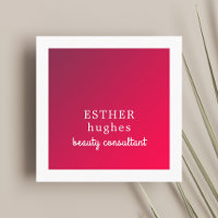 Beruflich Simple Elegant Red White Consultant