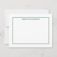 Beruflich Simple Hunter Green Personalisiert