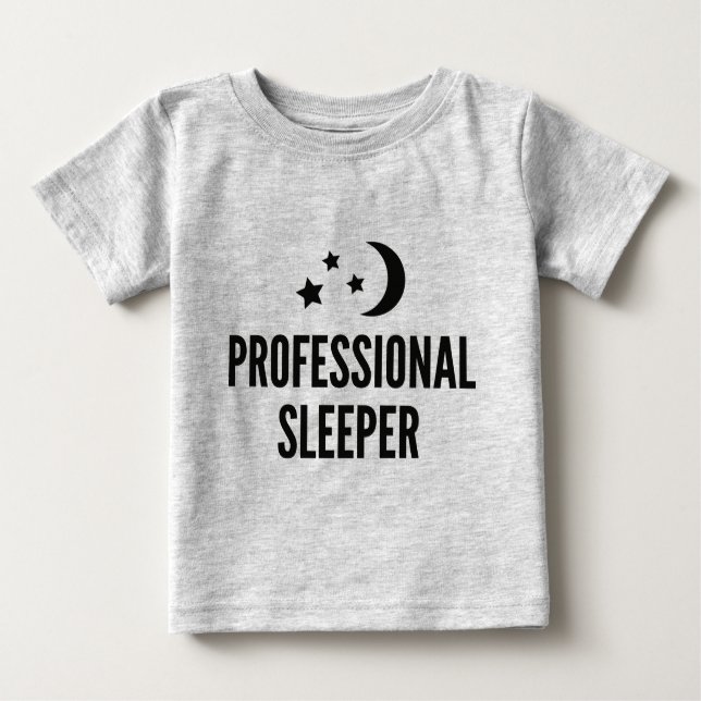 Beruflich Sleeper Baby T-shirt (Vorderseite)