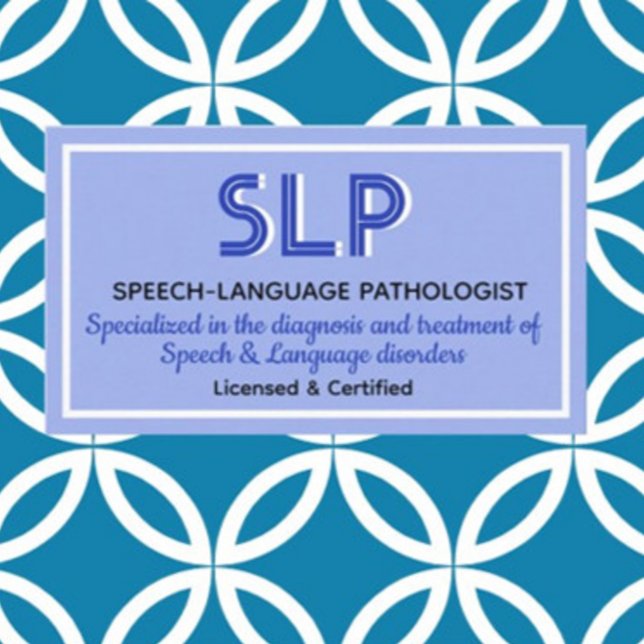 Beruflich! SLP-benutzerdefinierte Visitenkarten Visitenkarte (Von Creator hochgeladen)