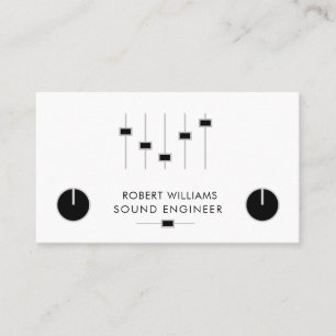 Beruflich Sound Engineer Music DJ Audio-Kontrolle Visitenkarte