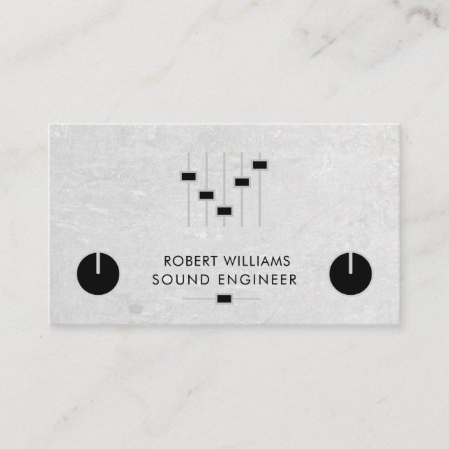 Beruflich Sound Engineer Music DJ Controller Bu Visitenkarte (Vorderseite)