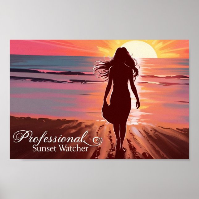 Beruflich Sunset Watcher Poster (Vorne)