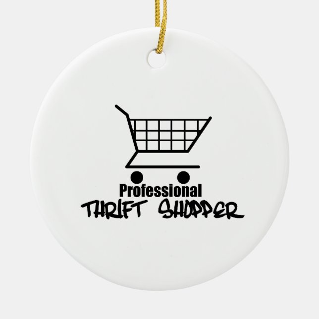 Beruflich Thrift Shopper Keramikornament (Vorne)