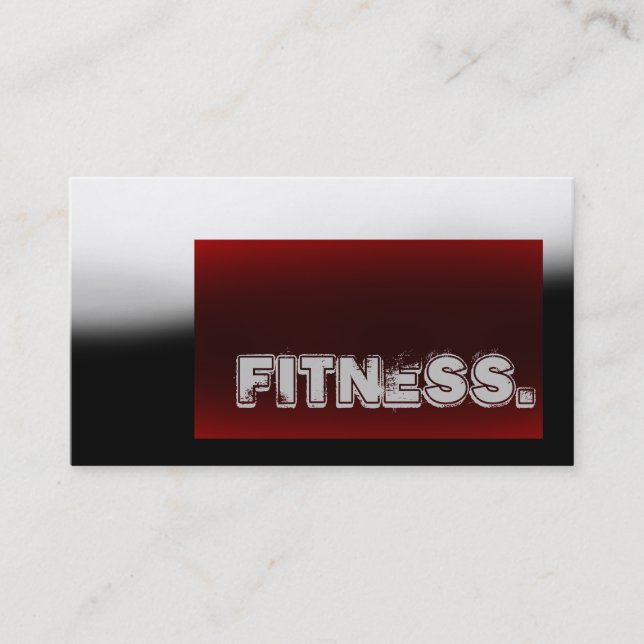 Beruflich Trainer Red Gray Business Card Visitenkarte (Vorderseite)