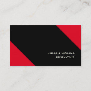 Beruflich trendy Style Red Black Impressive Visitenkarte