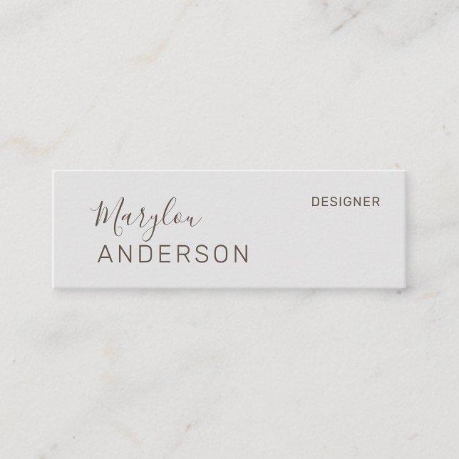 Beruflich - UNISEX Mini Visitenkarte (Vorderseite)