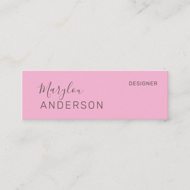 Beruflich - UNISEX Mini Visitenkarte (Vorderseite)