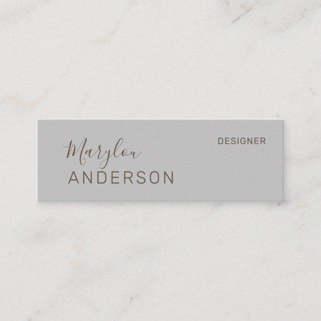 Beruflich - UNISEX Mini Visitenkarte (Vorderseite)