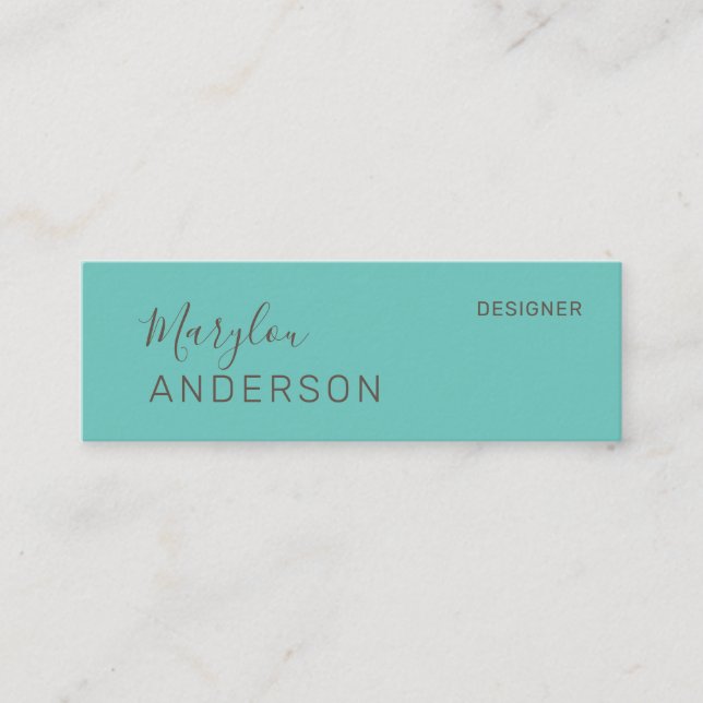 Beruflich - UNISEX Mini Visitenkarte (Vorderseite)