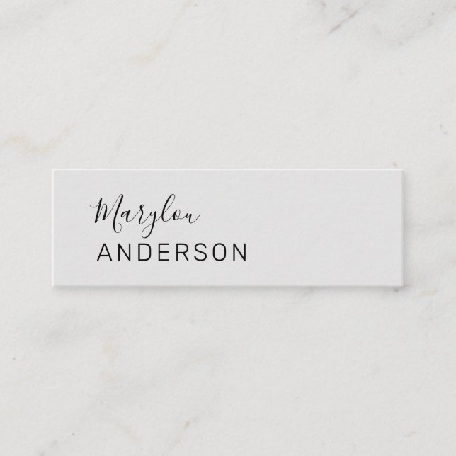 Beruflich - UNISEX Mini Visitenkarte (Vorderseite)