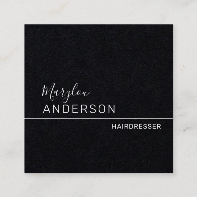 Beruflich - UNISEX Premium Quadratische Visitenkarte (Vorderseite)