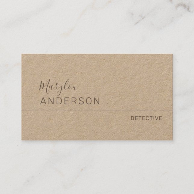 Beruflich - UNISEX Premium Visitenkarte (Vorderseite)