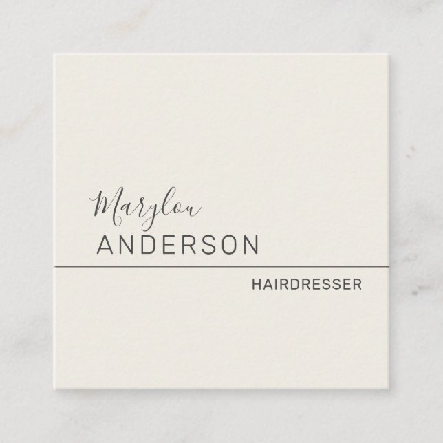 Beruflich - UNISEX Quadratische Visitenkarte (Vorderseite)