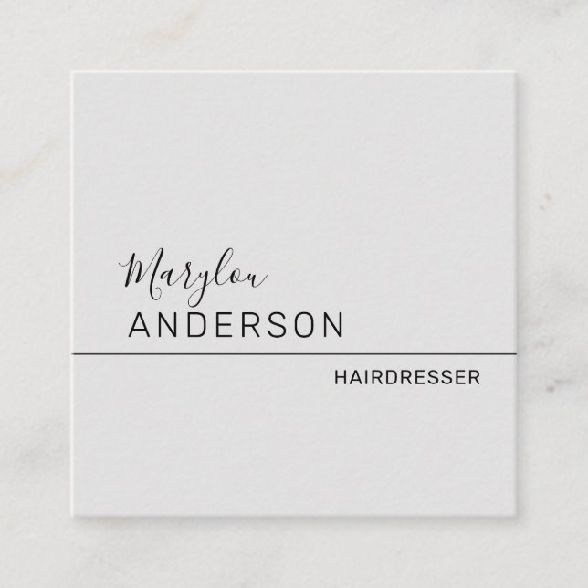 Beruflich - UNISEX Quadratische Visitenkarte (Vorderseite)