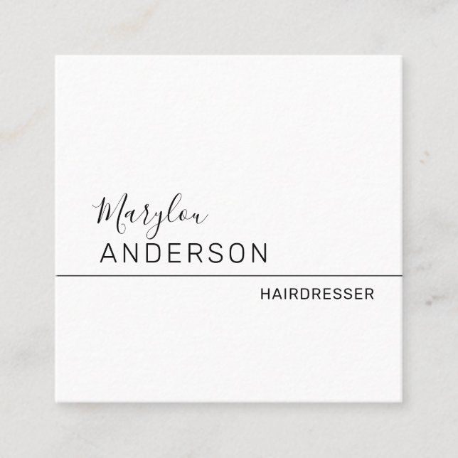 Beruflich - UNISEX Quadratische Visitenkarte (Vorderseite)