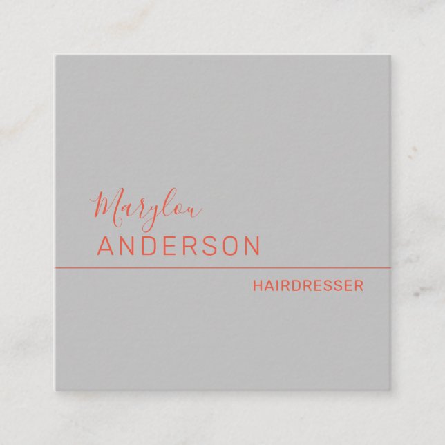 Beruflich - UNISEX Quadratische Visitenkarte (Vorderseite)