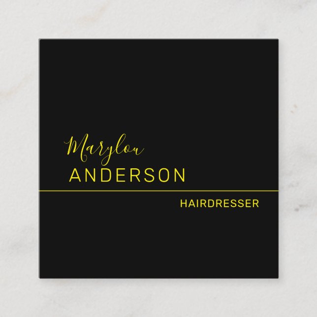 Beruflich - UNISEX Quadratische Visitenkarte (Vorderseite)