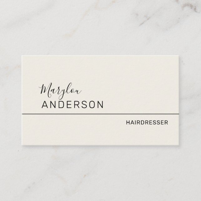 Beruflich - UNISEX Visitenkarte (Vorderseite)