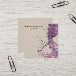 Beruflich Weinstock Weinkultur und Erde Weinkultur Quadratische Visitenkarte