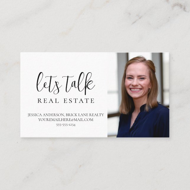 Beruflich Weiß reden wir über echtes Anwesen Visitenkarte (Vorderseite)