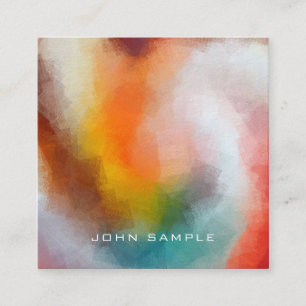 Berufliche abstrakte Kunst-erstklassiger starker Quadratische Visitenkarte