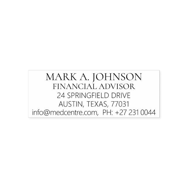 BERUFLICHE ALLGEMEINE ANGABEN PERMASTEMPEL (Design)