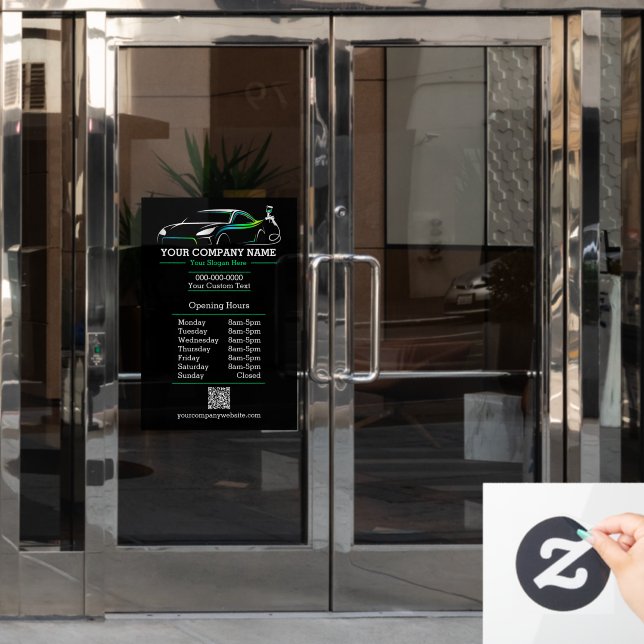 Berufliche Auto Body Paint Shop Autostunden Fensteraufkleber (Büro Tür)