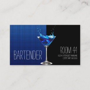 Berufliche Barkeeper-Visitenkarte Visitenkarte