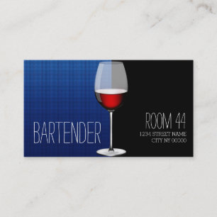 Berufliche Barkeeper-Visitenkarte Visitenkarte