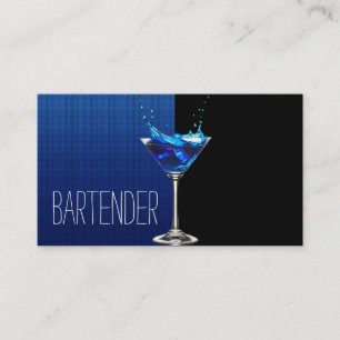 Berufliche Barkeeper-Visitenkarte Visitenkarte