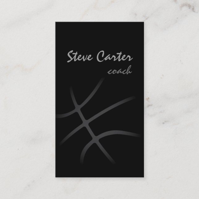 Berufliche Basketball-Trainer-/Spieler-Karte Telefonnummerkarte (Vorderseite)