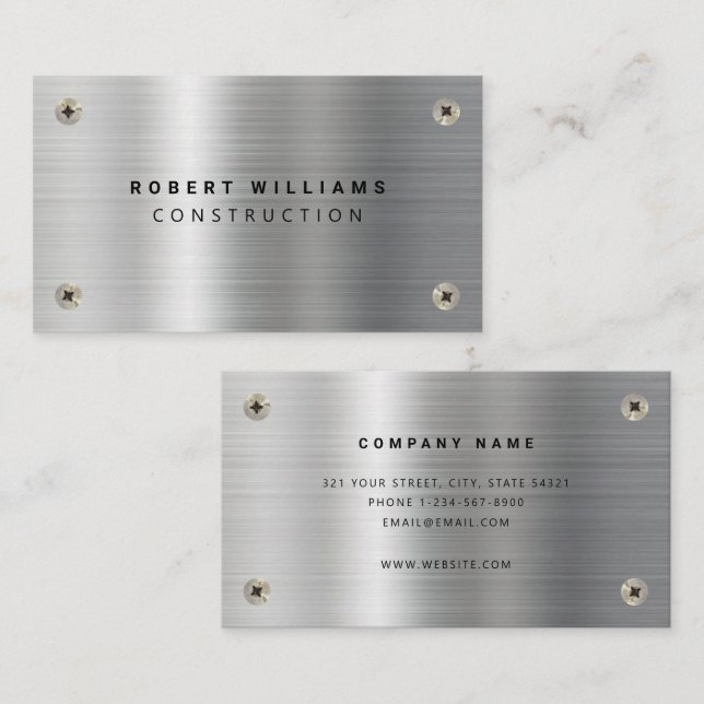 Berufliche Bauhandyman-Visitenkarte Visitenkarte (Vorne/Hinten)