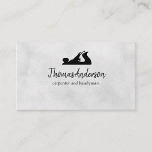 Berufliche Bauweise und Flugzeug aus Holz Visitenkarte