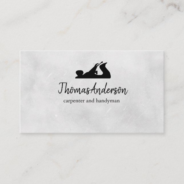 Berufliche Bauweise und Flugzeug aus Holz Visitenkarte (Vorderseite)